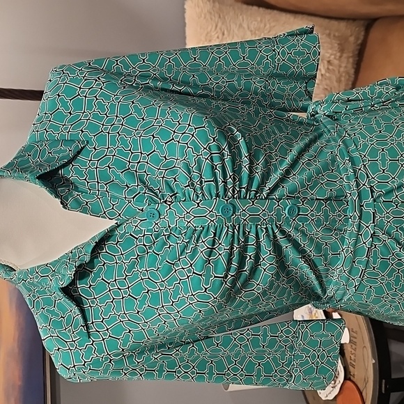 Laundry By Shelli Segal Classic Geometric Print Dress Sz 6 EUC - Picture 4 of 11